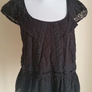 Pre-owned Deletta Lace Top from Anthro Size L
